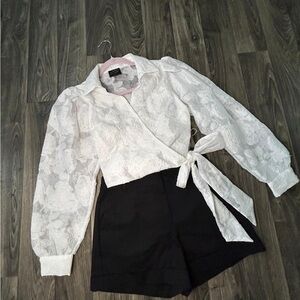 White Wrap Blouse